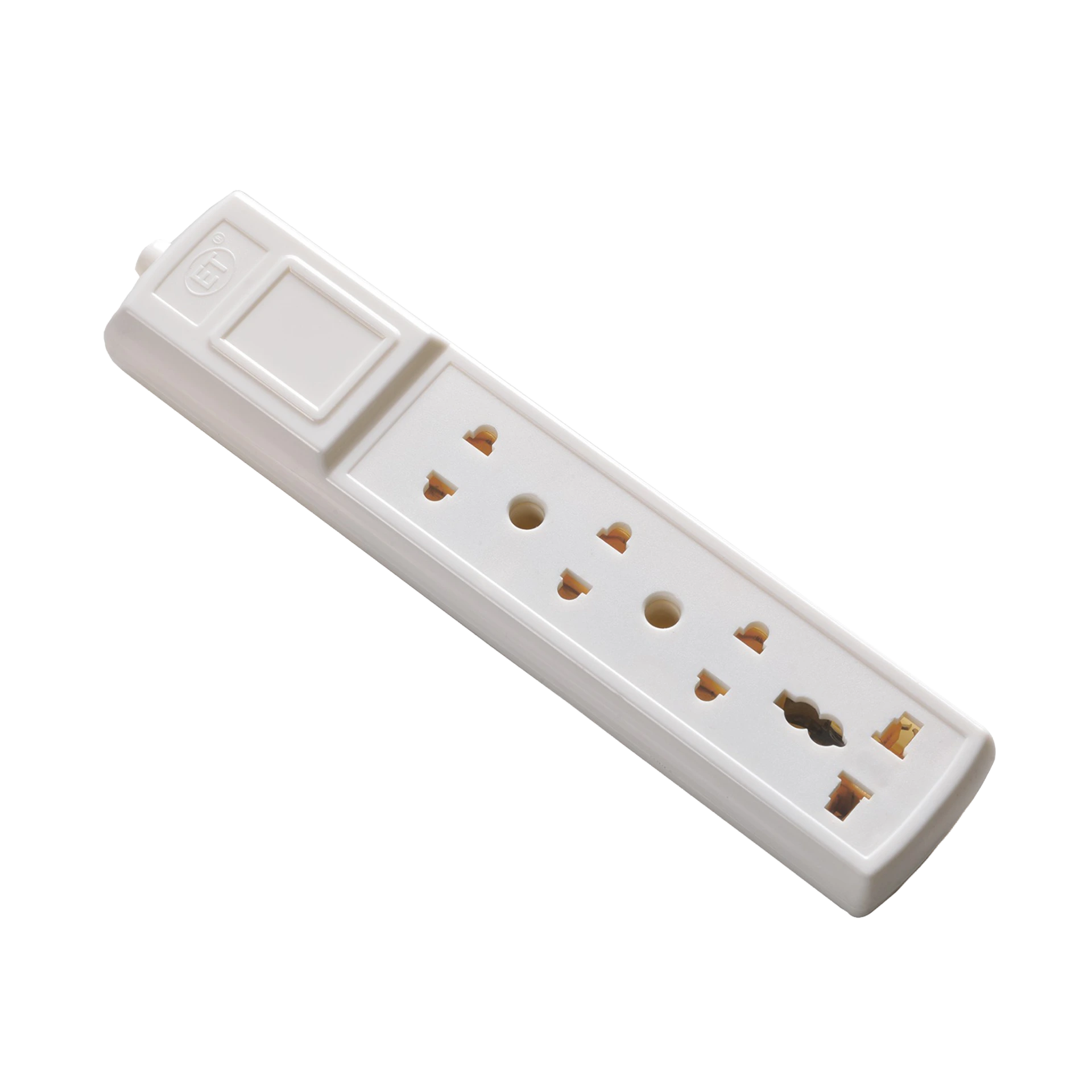 915 Extension Lead – White Brass 220-250V~