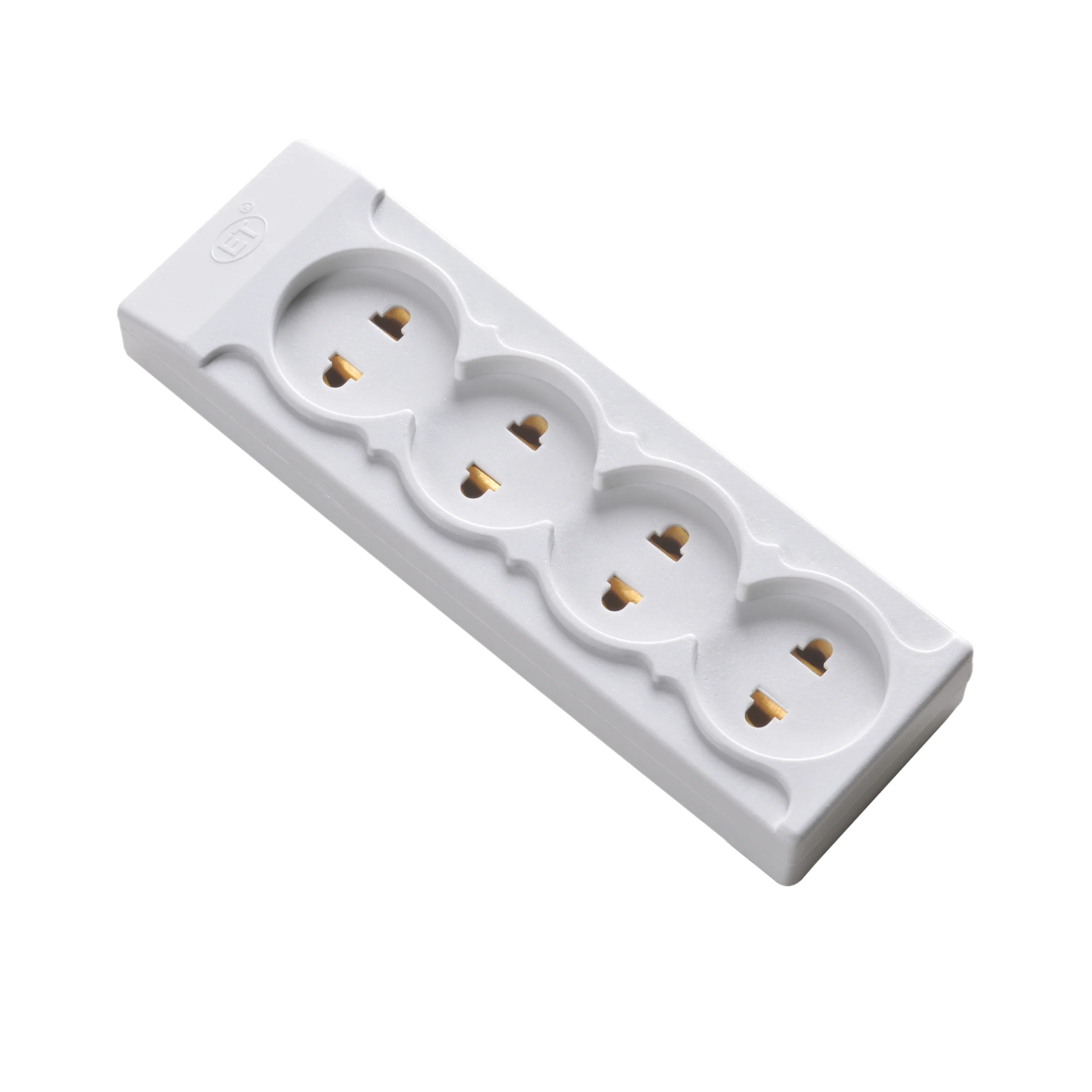 917 Extension Lead – White Brass/SS 220-250V~